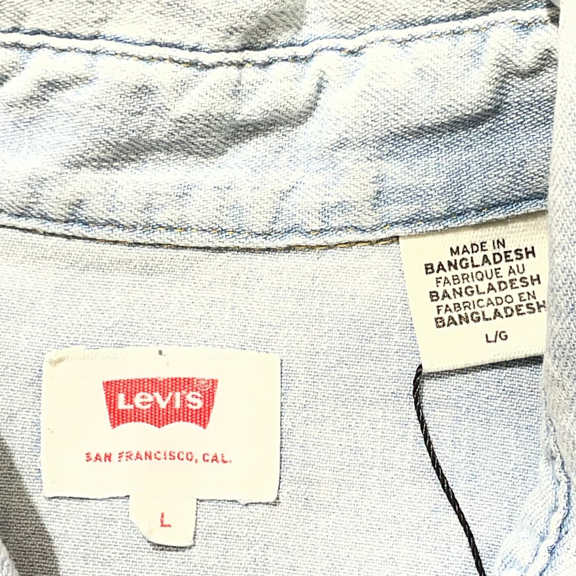 (L) Levi's 리바이스 코튼 데님 셔츠 상품이미지6