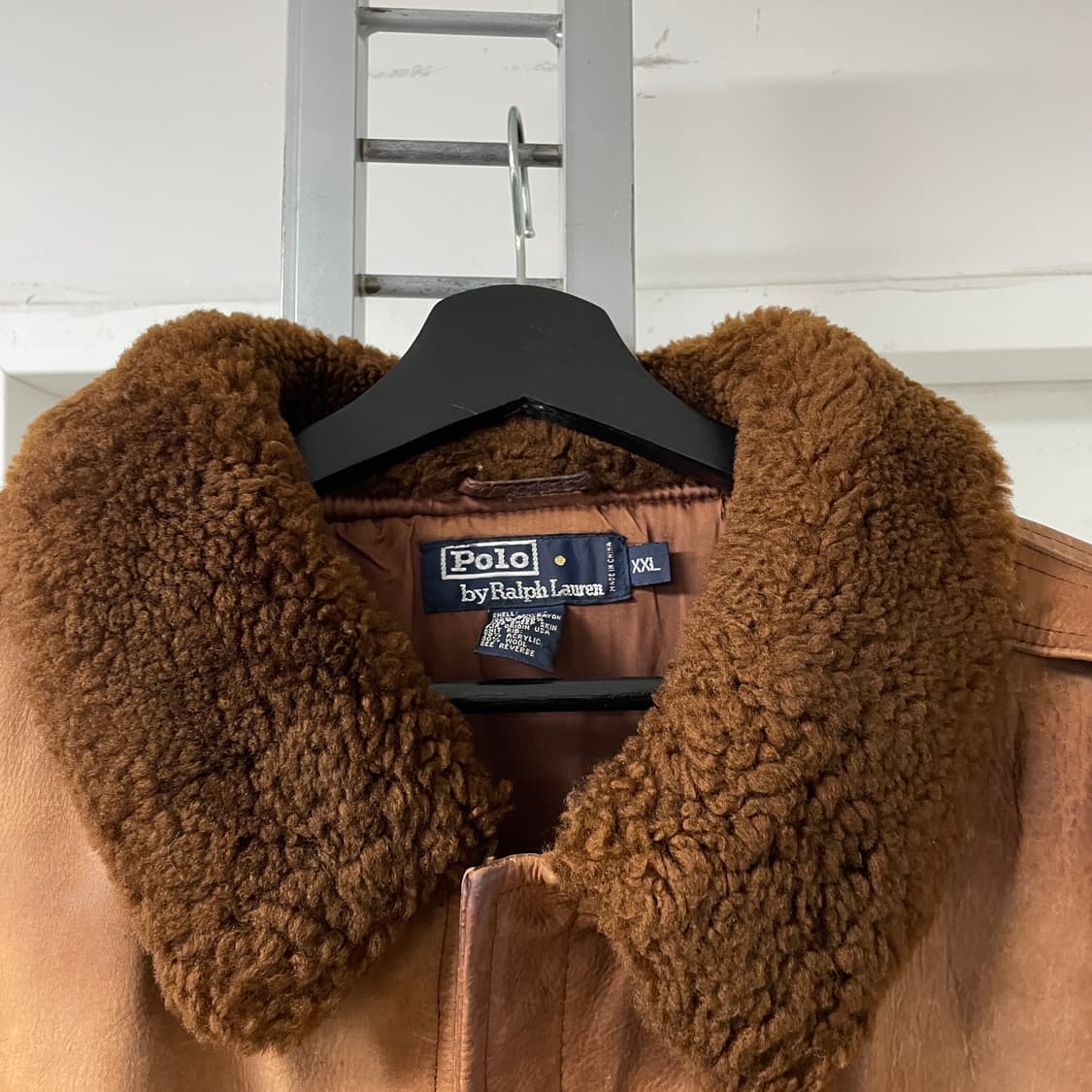 폴로 랄프로렌 B-15 레더 자켓 XXL 상품이미지5