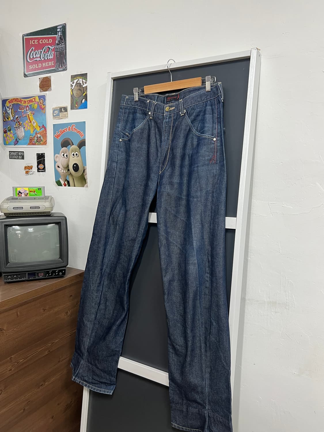 Levis 리바이스 엔지니어드 진 와이드핏 생지 데님 팬츠 상품이미지9