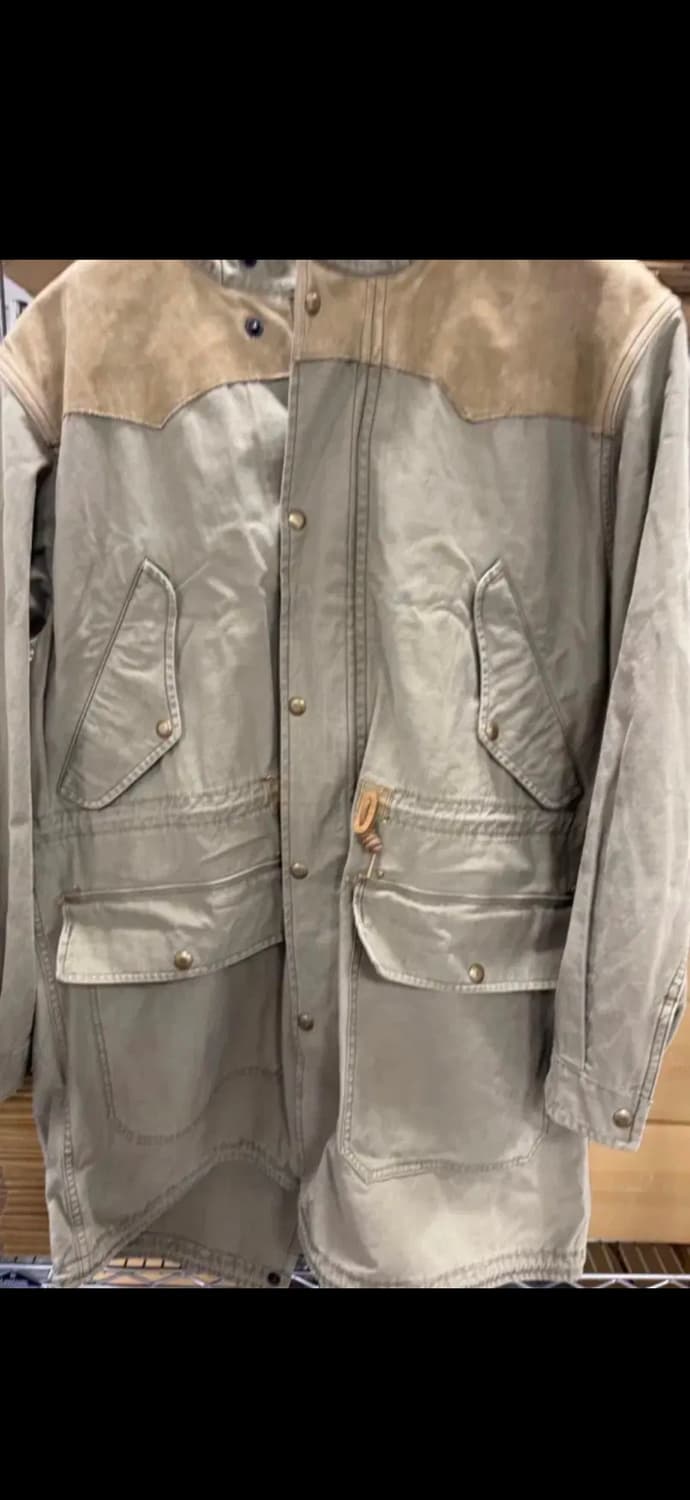 Rrl 레더 요크사틴 파카 피쉬테일 L 상품이미지1