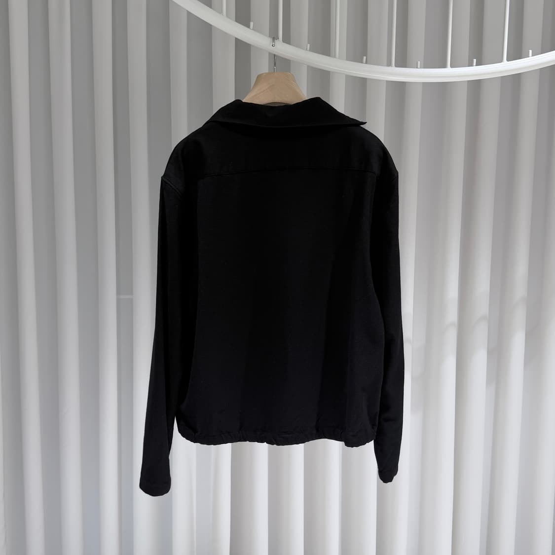 (A+/39(16.5)) / 에르메스 울 4버튼 카라 박시 폴로 셔츠 상품이미지6