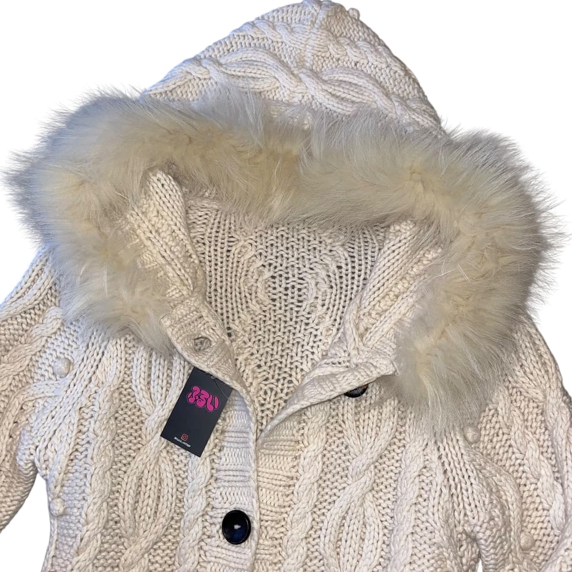 후드퍼 꽈배기니트 가디건 y2k갸루모리펑크 상품이미지2