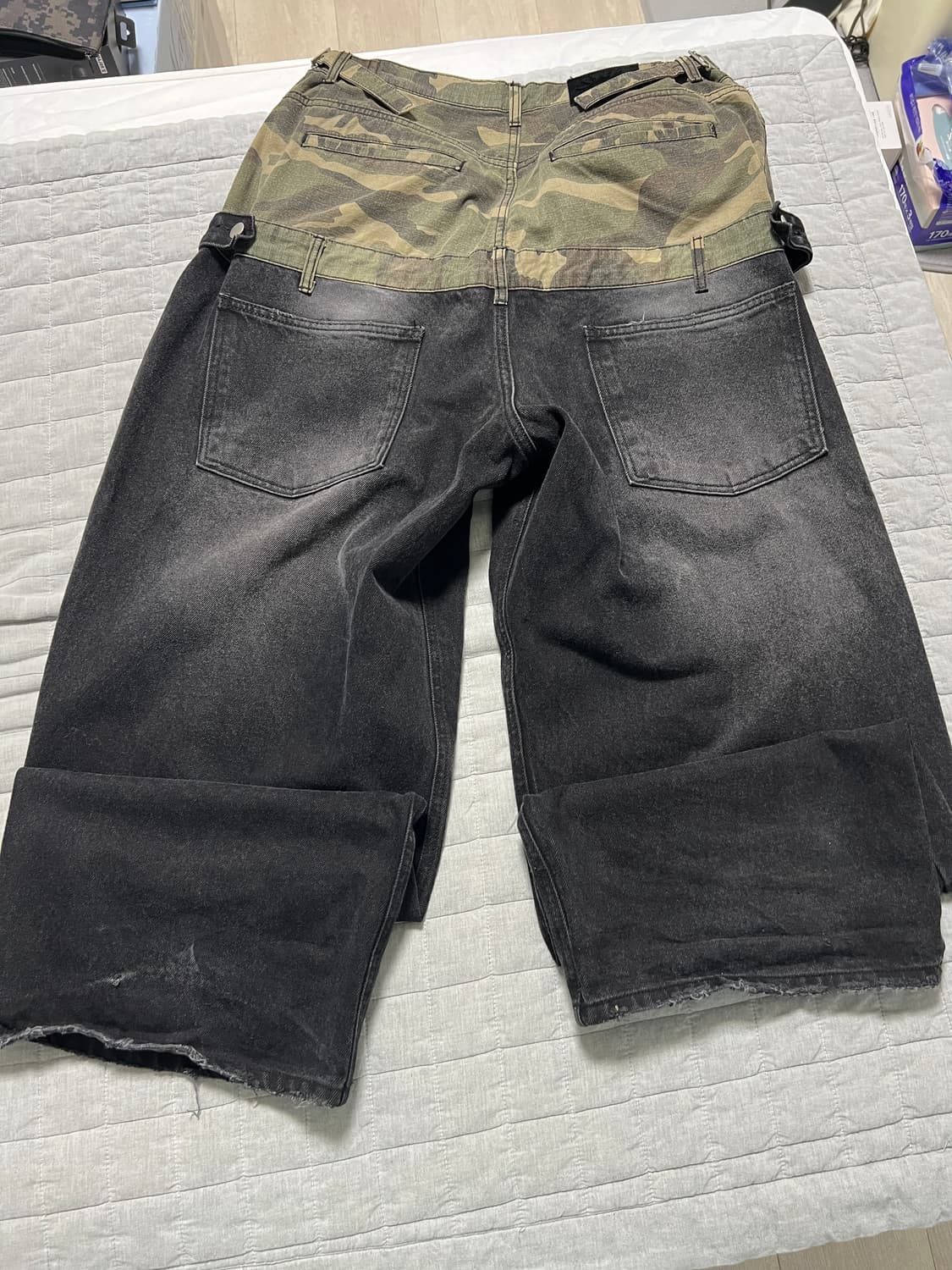 Preoccupy Camo Half Layered Denim Pant 상품이미지2