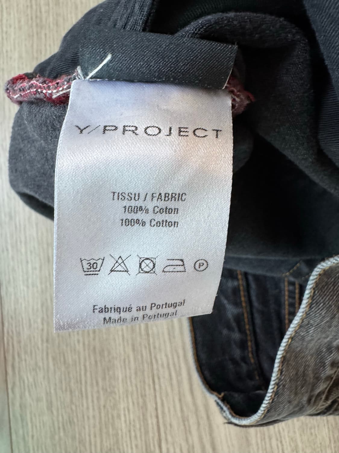 Y/Project 와이프로젝트 카우보이 커프진 블랙 상품이미지4