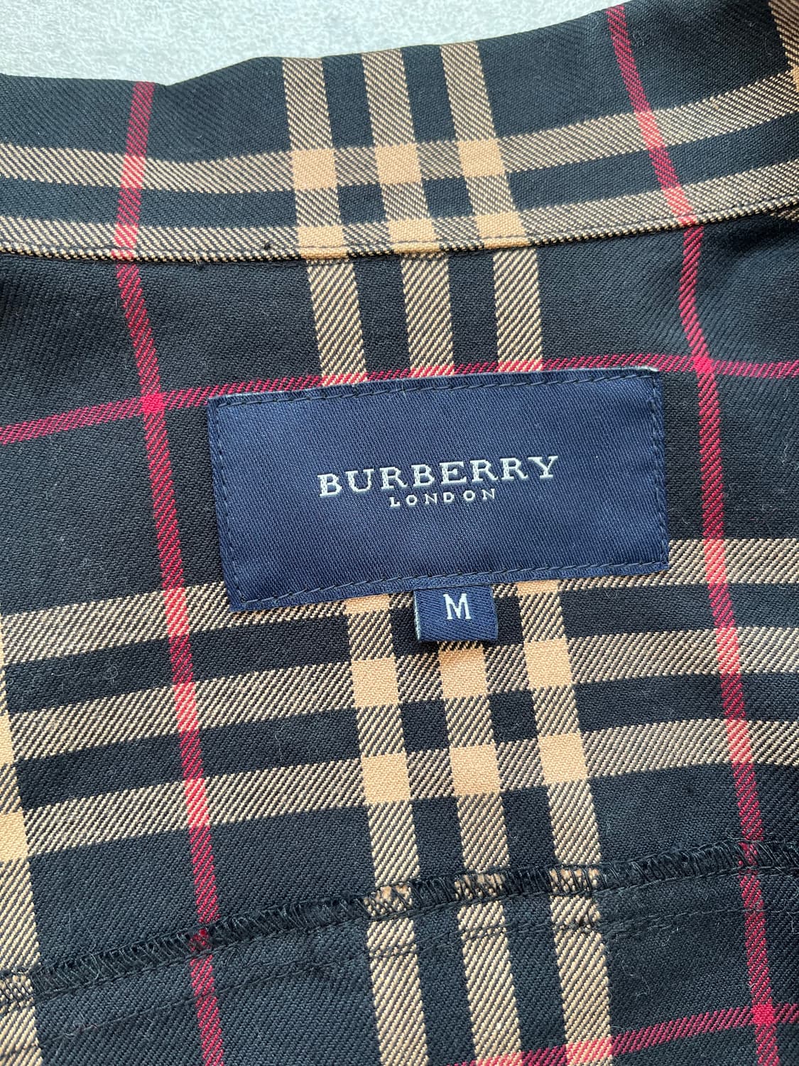 버버리 런던 체크 숏 자켓 M 상품이미지3