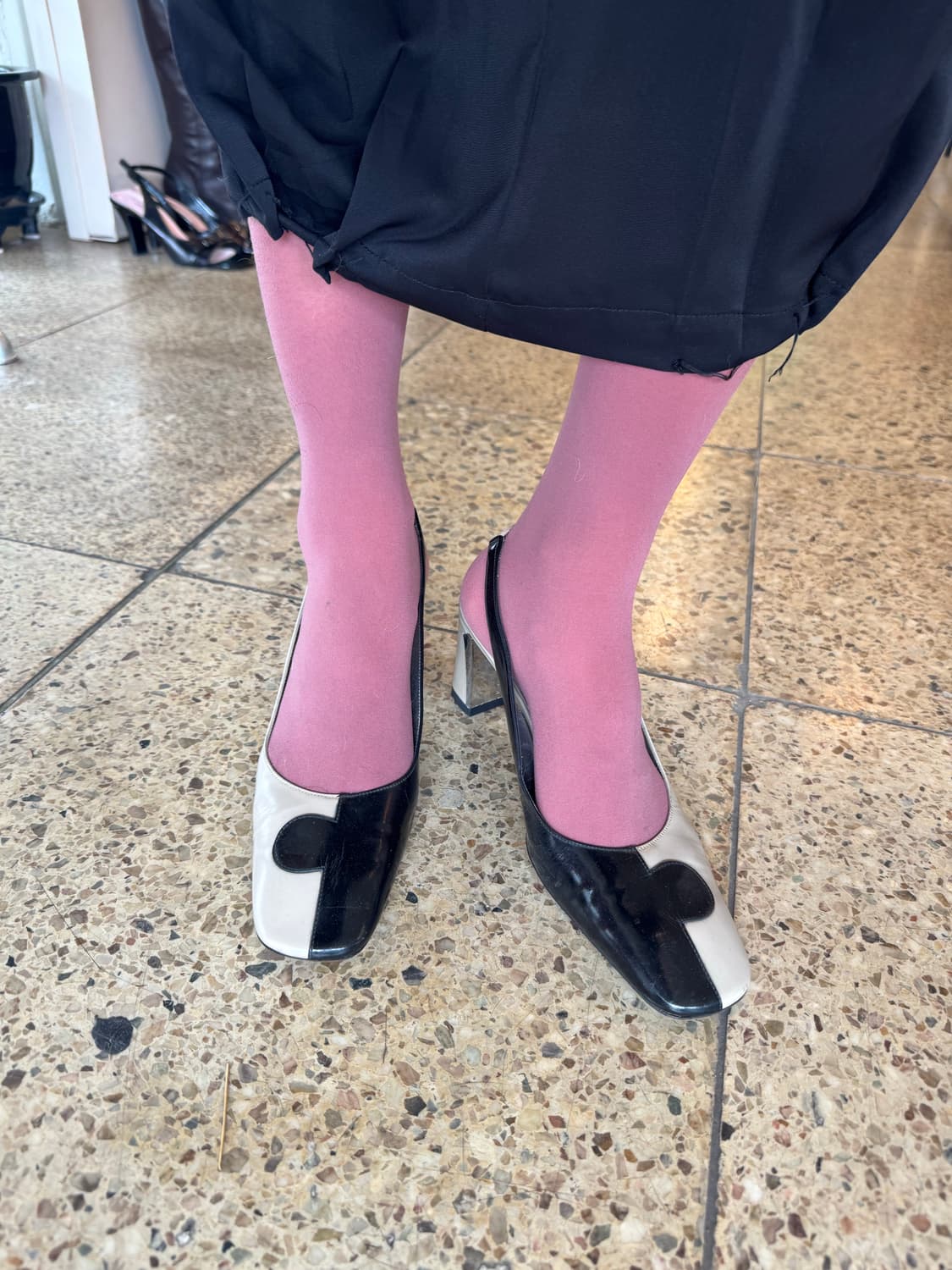 [희귀] 찰스 주르당 80s 컬러블록 슬링백  상품이미지9