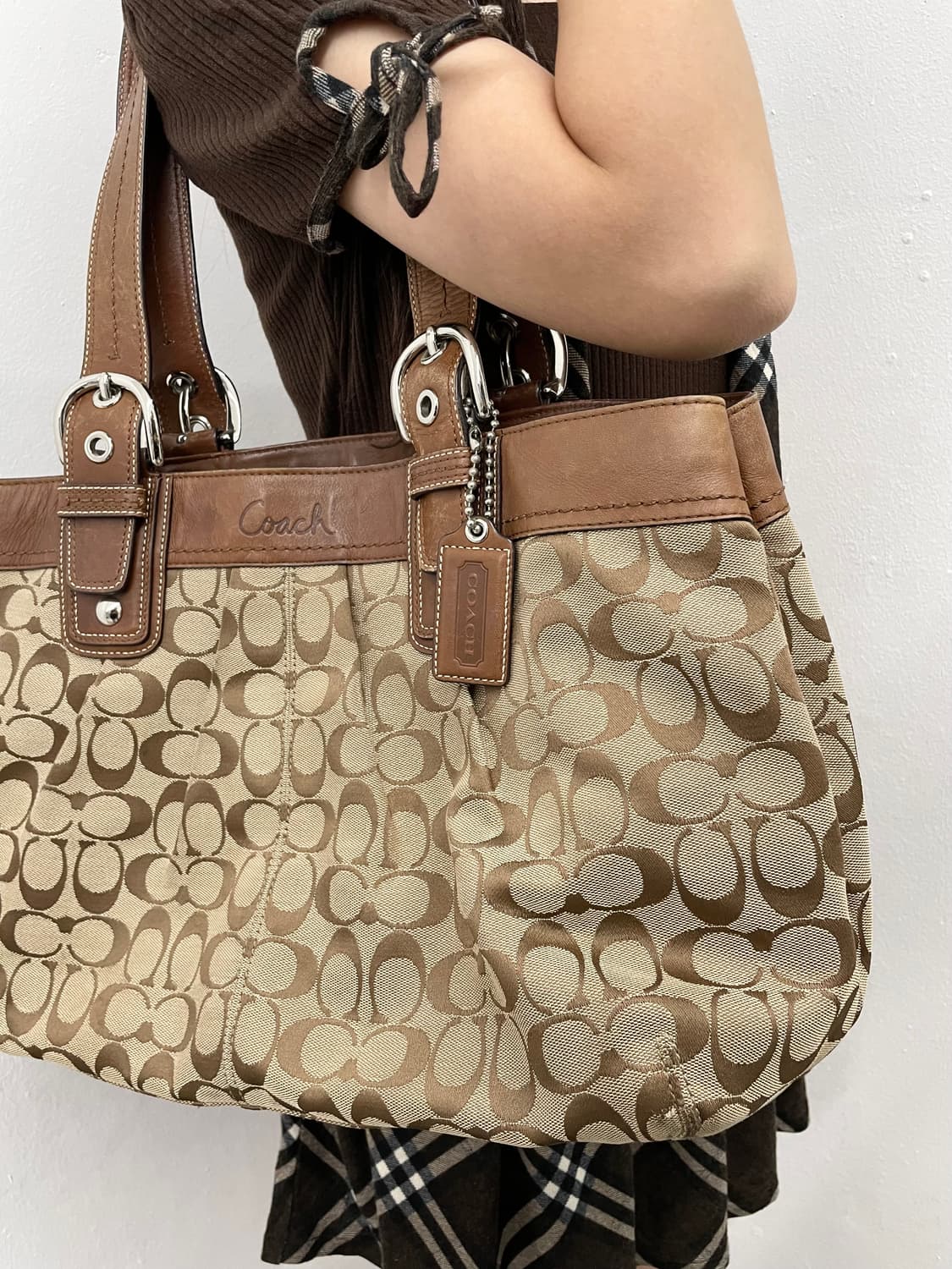 코치 자카드 버클 숄더백 상품이미지2