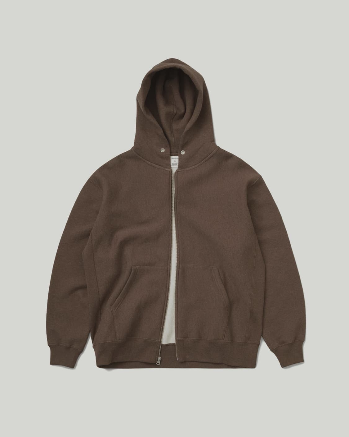 카키스 후드 집업 브라운 상품이미지1