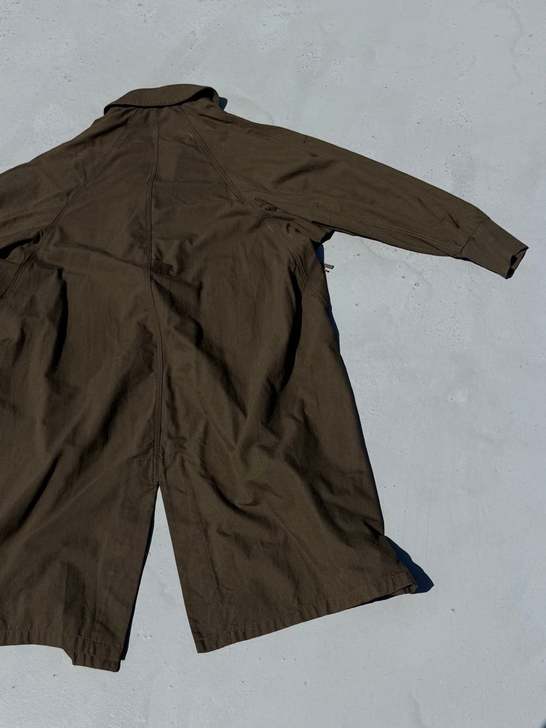 18AW Nylon Serge Gown Jacket Coat 상품이미지4
