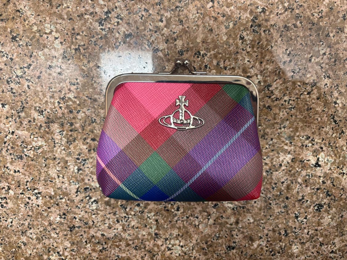 비비안웨스트우드 체크 동전지갑 상품이미지1