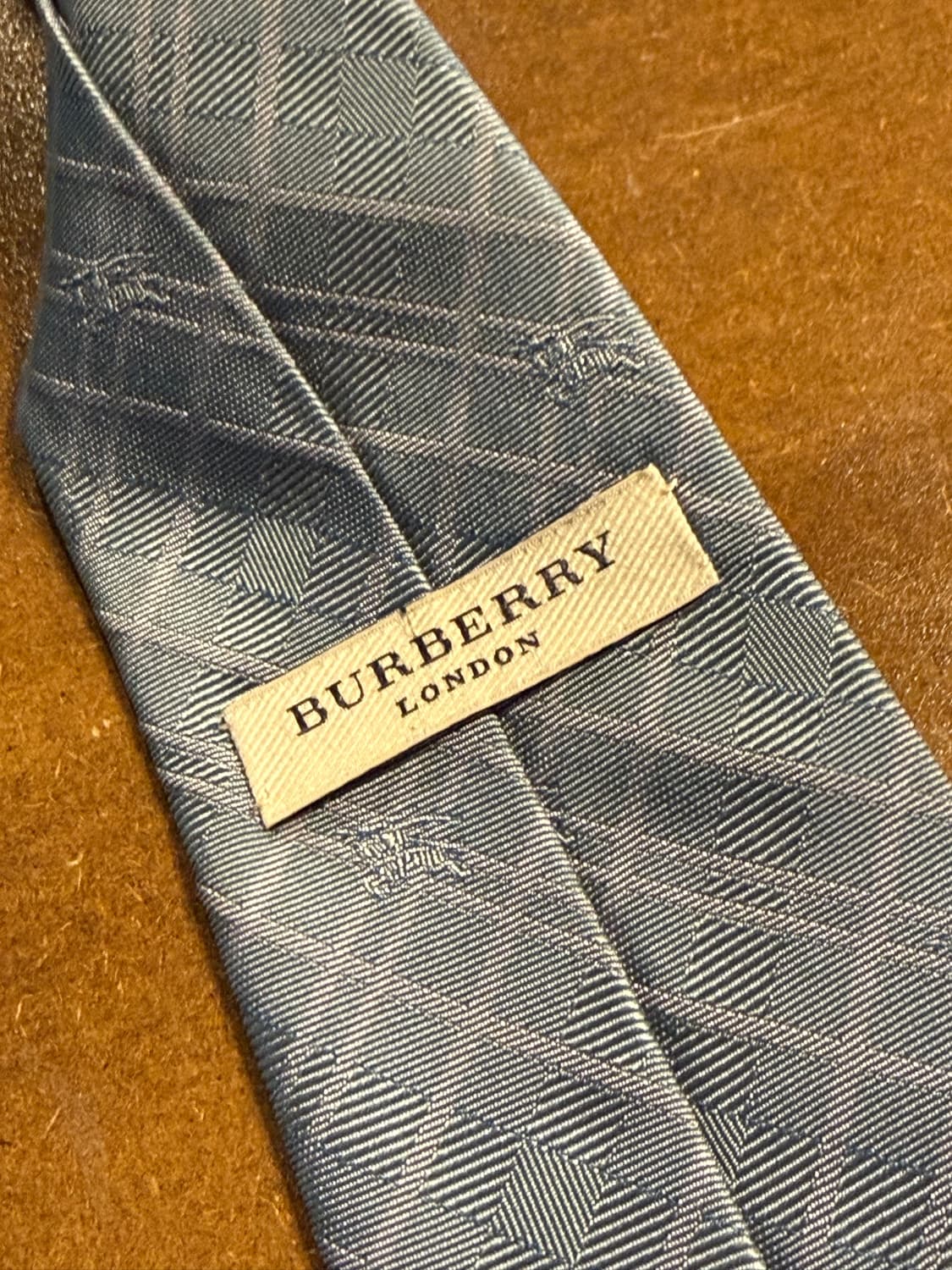 버버리 BURBERRY 런던 체크 자카드 실크 넥타이 그린 상품이미지4
