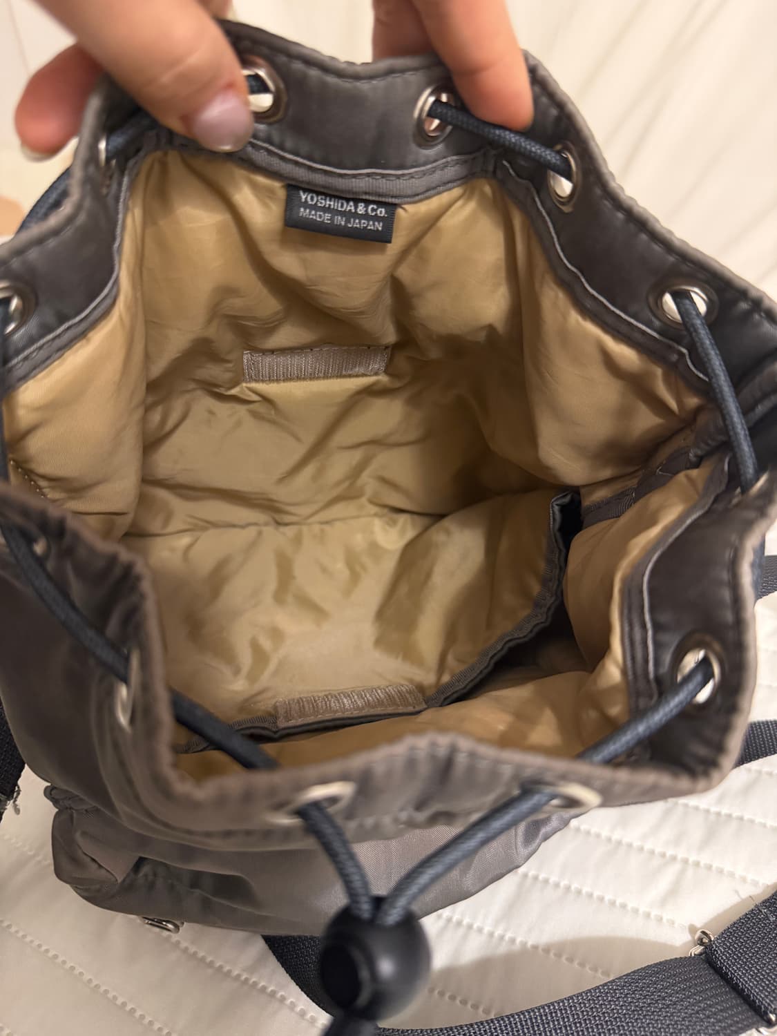 요시다포터 벌룬삭 복조리백 실버 상품이미지6