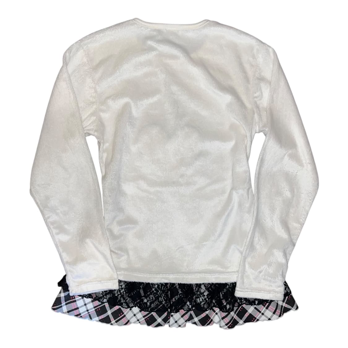 하트리본 레이스 스커트 레이어드 긴팔 원피스 키치y2k갸루 상품이미지4