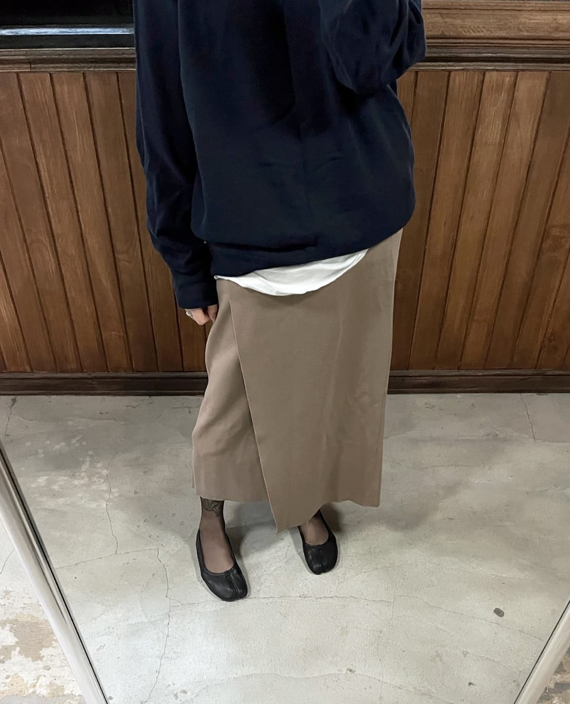AURALEE wool smooth knit skirt 상품이미지5
