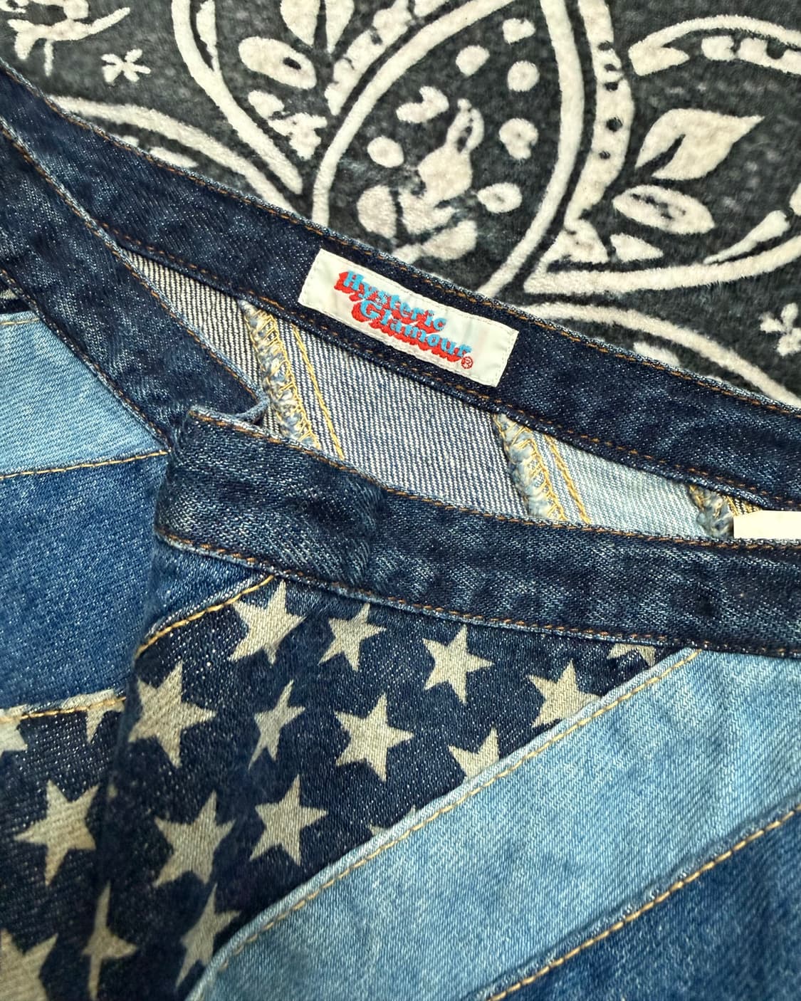 Hysteric Glamour 90s star pattern skirt 상품이미지4
