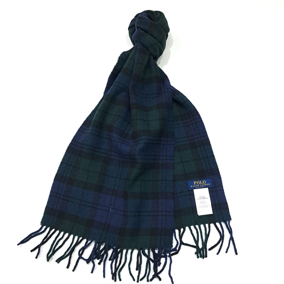 MX476 폴로 이태리판 울혼방 포니 블랙와치 머플러 목도리 상품이미지2