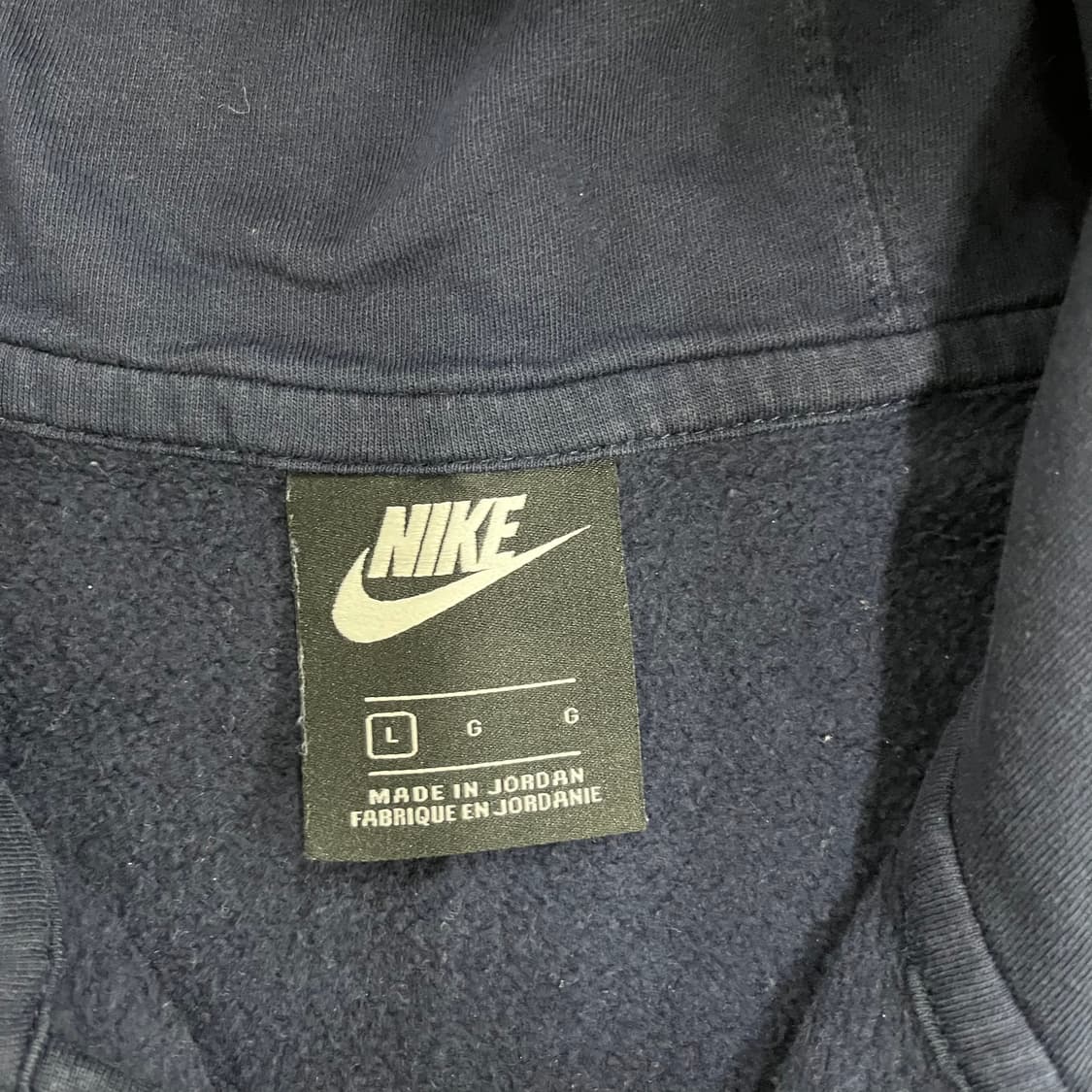 L 나이키 네이비 스우시 후드 집업 0203M1 상품이미지2