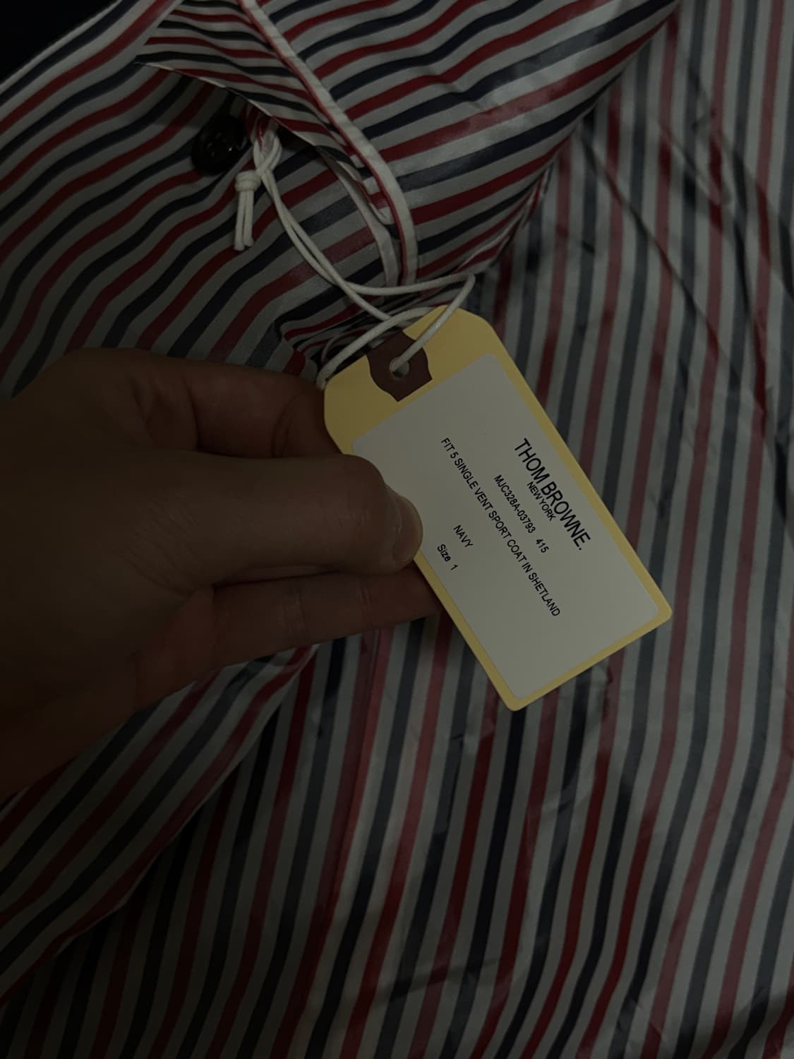 (새거급,매장판) 톰브라운 쉐틀랜드 금장 블레이저 1 톰브라운 금장 자켓 상품이미지6