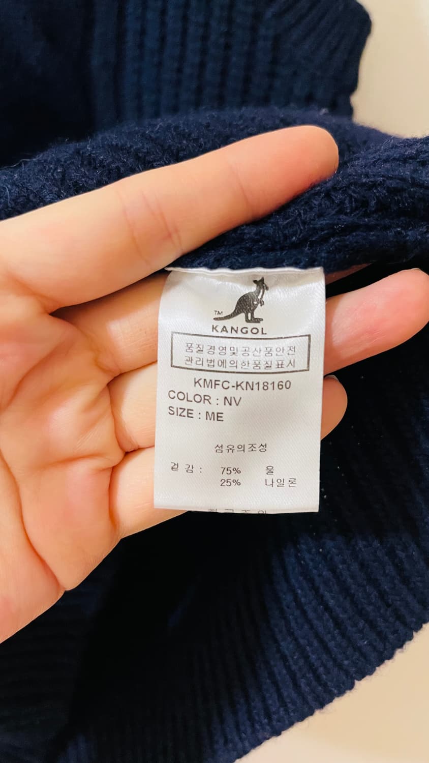 캉골 프레피 베이직 니트 조끼 M 네이비 상품이미지5
