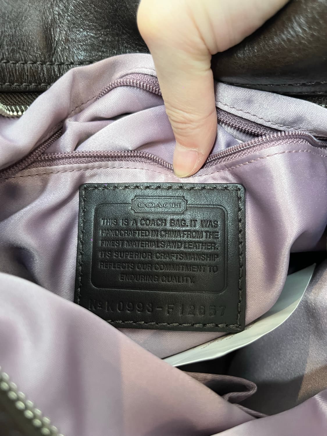 Coach Beige Square Shoulder Bag 상품이미지10