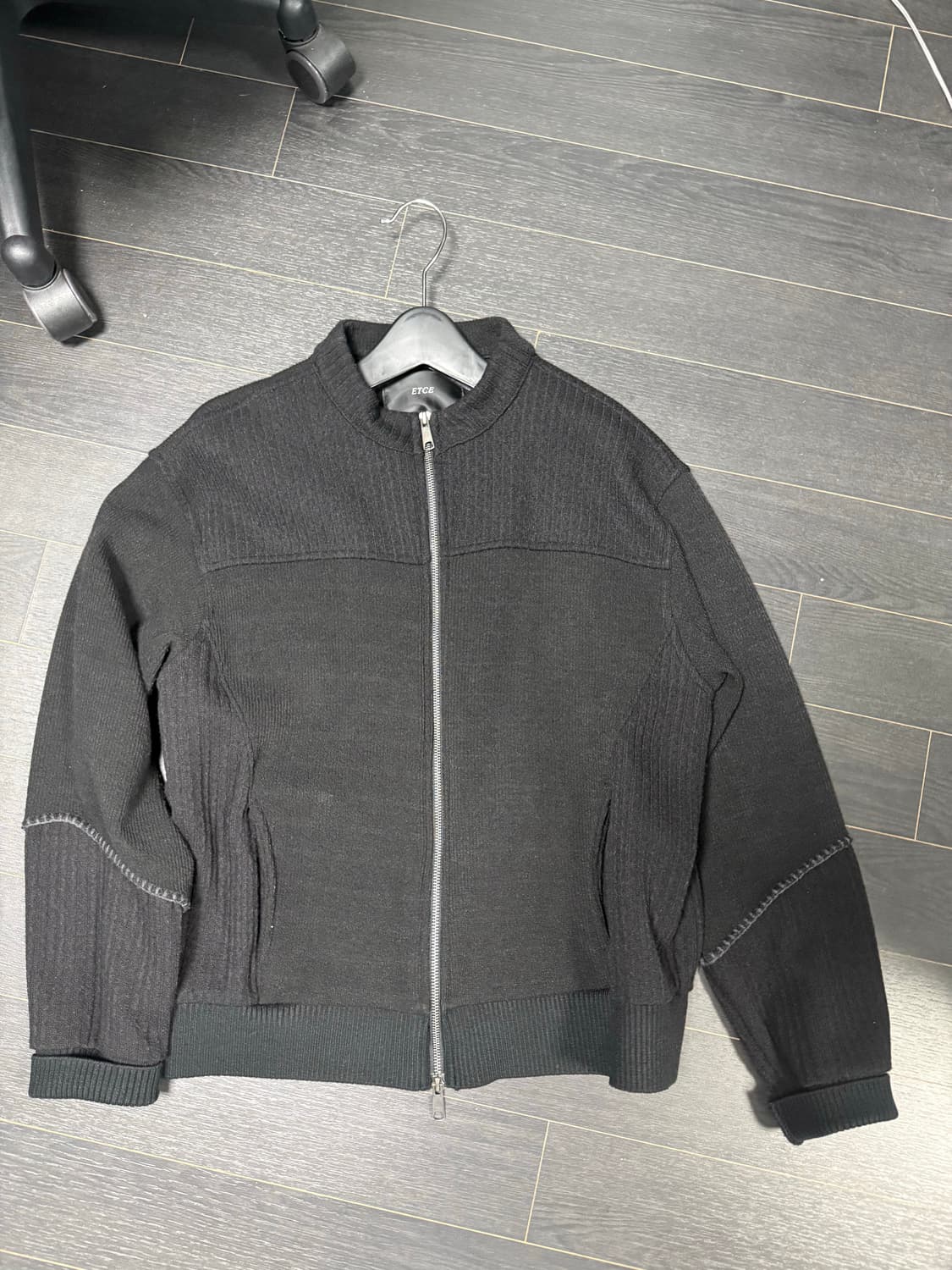 etce 스모킹 니트집업 초판 (m) 상품이미지2