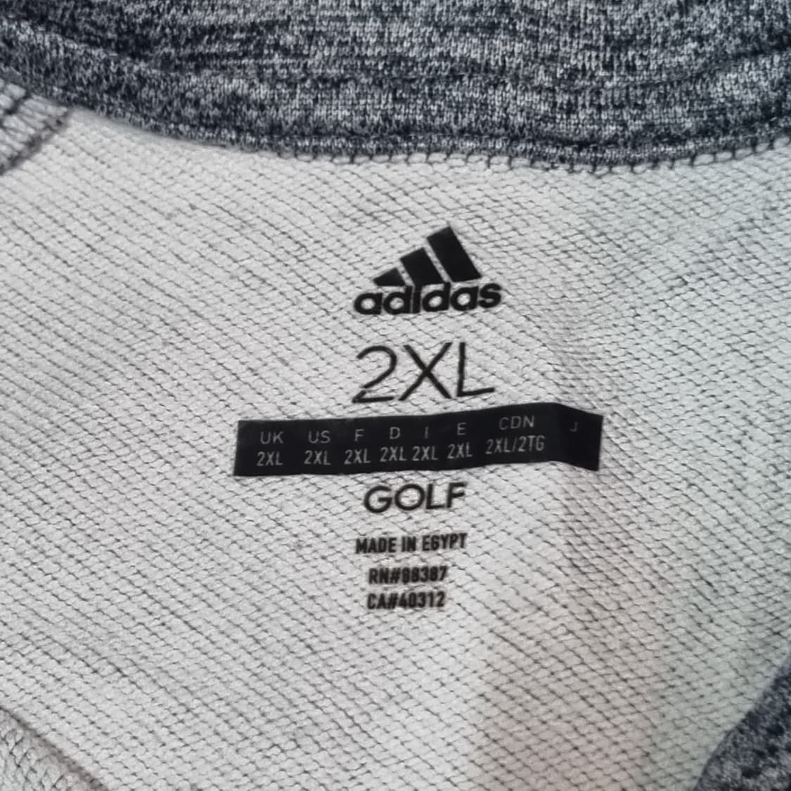 (2XL) 아디다스 골프 하프집업 긴팔티 상품이미지3