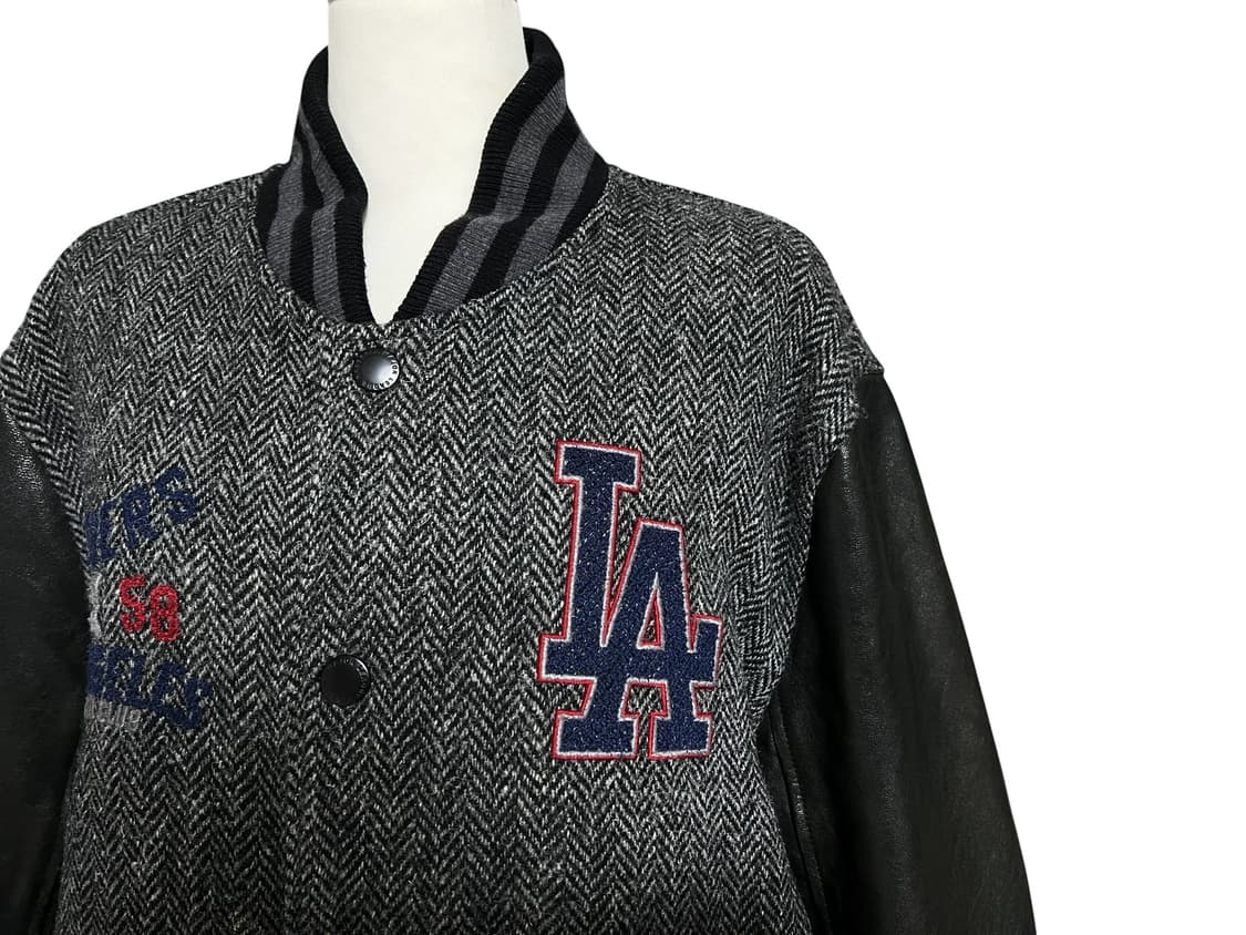 MLB 헤리스트위드 양가죽 야구점퍼 바스킷쟈켓 상품이미지2