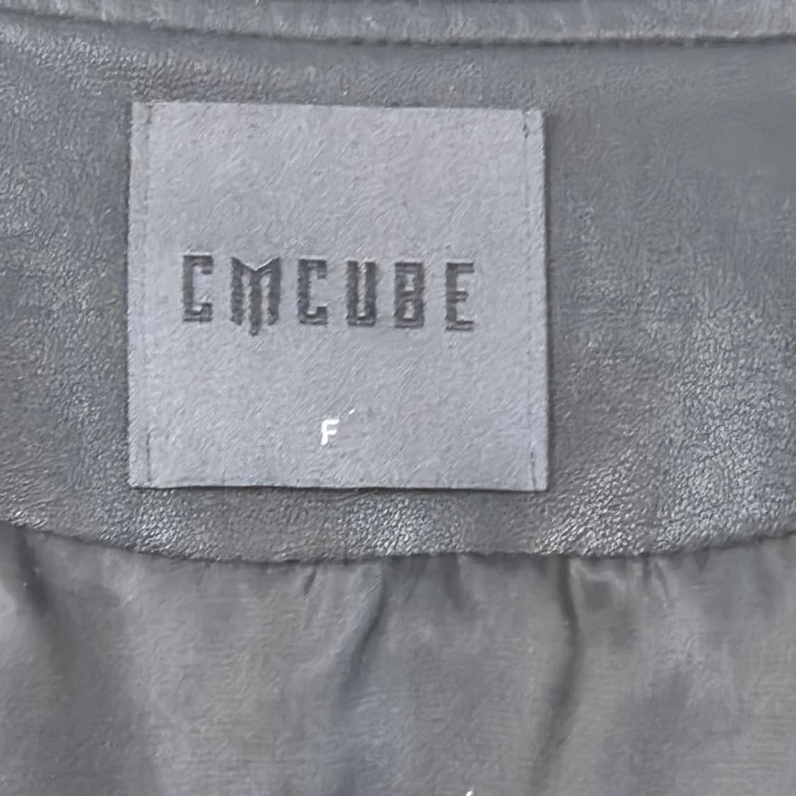 CMCUBE 미니멀 노카라 레더 블루종 자켓 F 상품이미지6