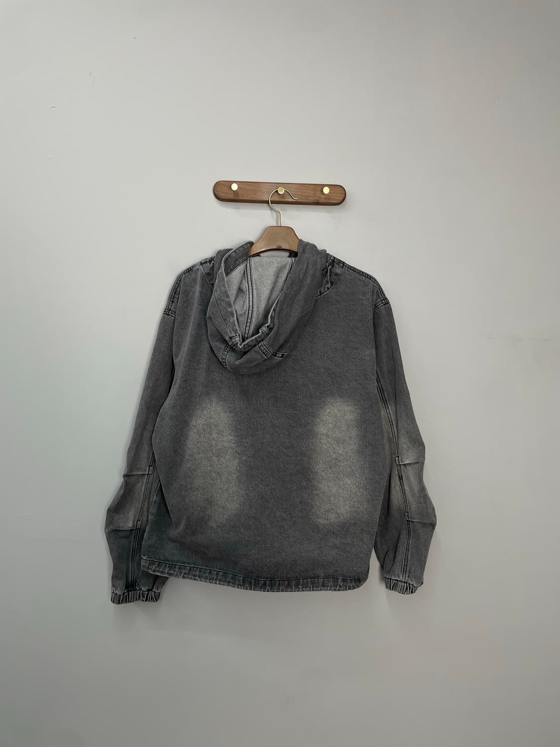 디미트리블랙 페이드 워싱 OG 그레이 데님 후드집업 H1660 상품이미지4