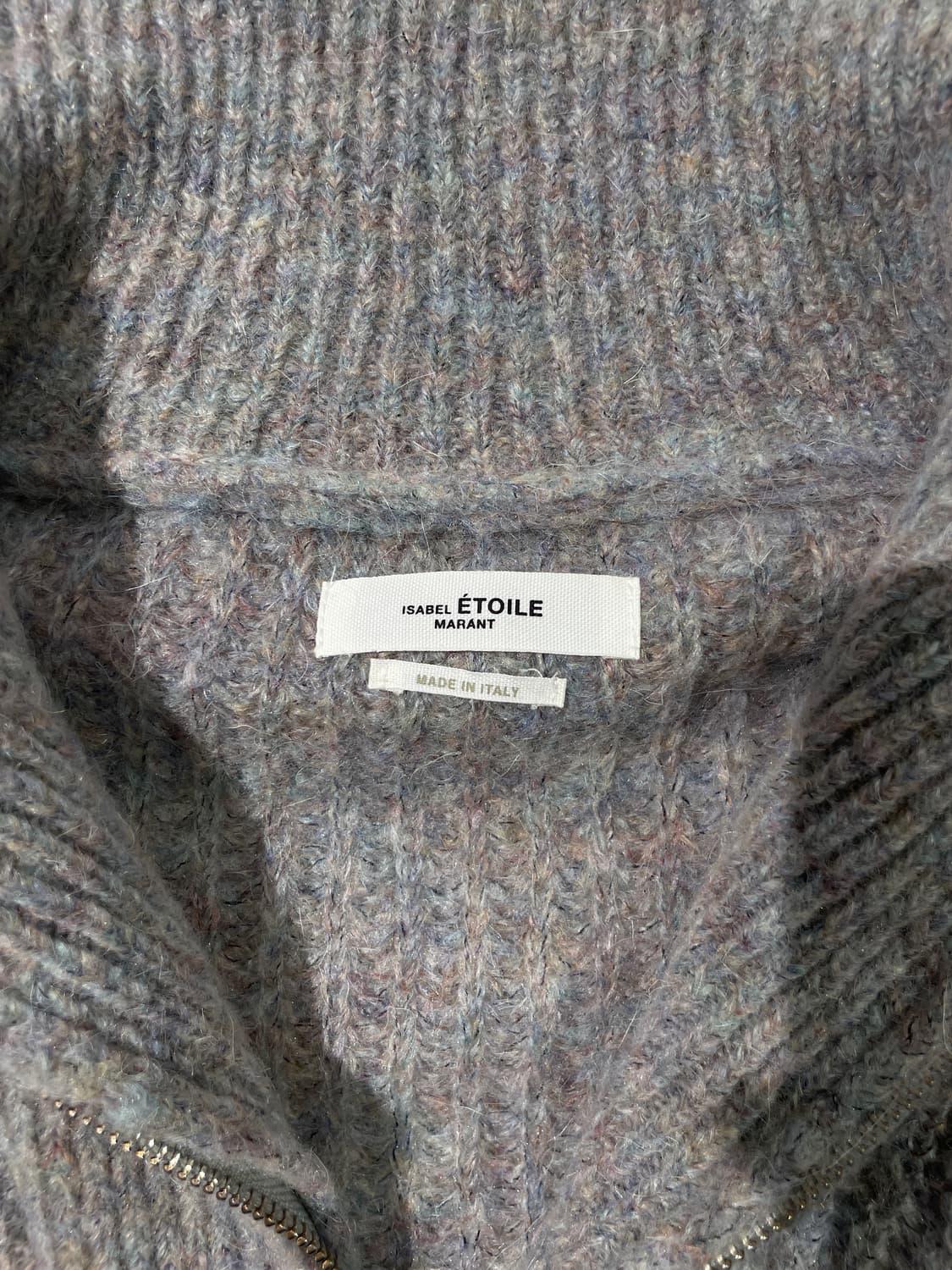 이자벨 마랑 에뚜왈 코튼 캔디 하프집 모헤어 폴라 니트 상품이미지7
