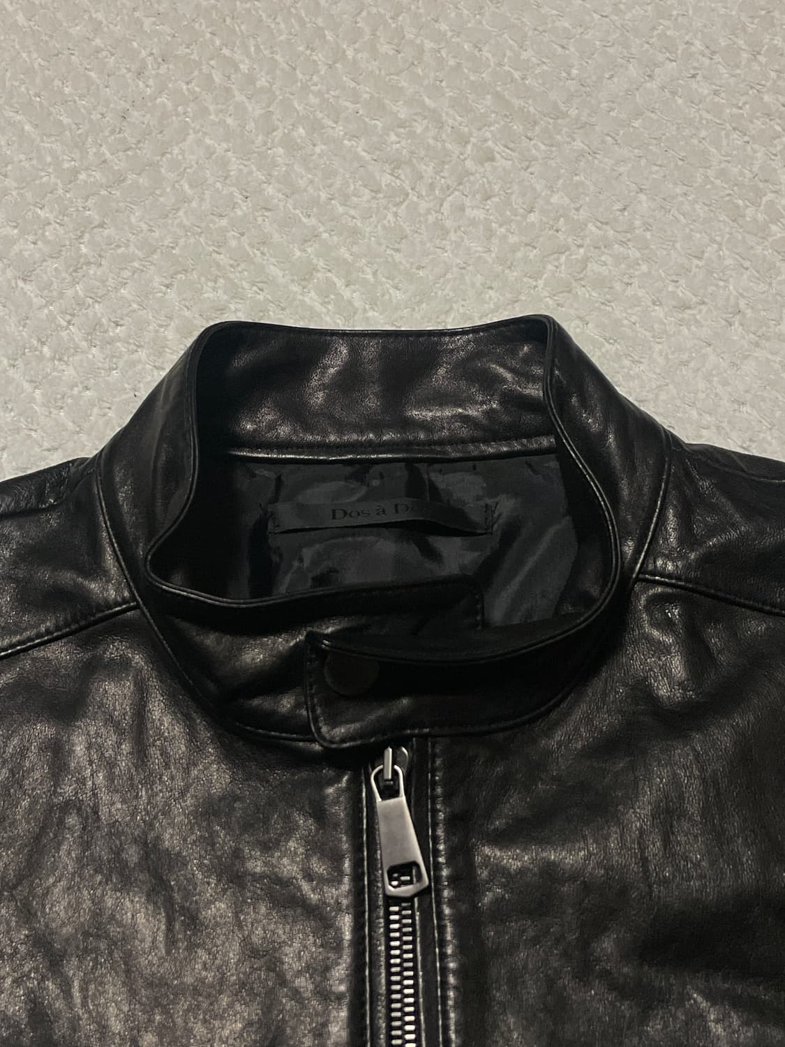 DOS A DOS 아티잔 무드 2WAY 램스킨 양가죽 레더 자켓 상품이미지4