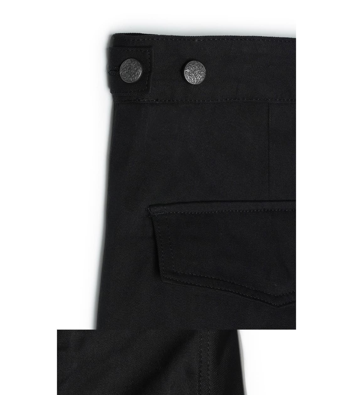 Andy Twill Balloon Cargo Pants Black 상품이미지5