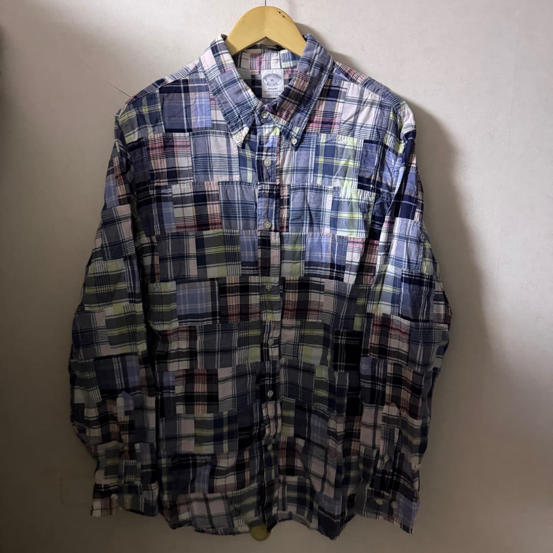 브룩스브라더스 남성 패치워크 패턴 셔츠 XL (남성 105) 상품이미지1