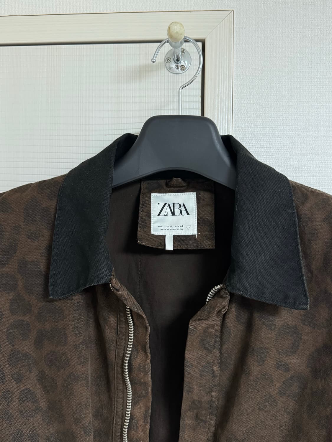 자라 레오파드 블루종 자켓 L 상품이미지3