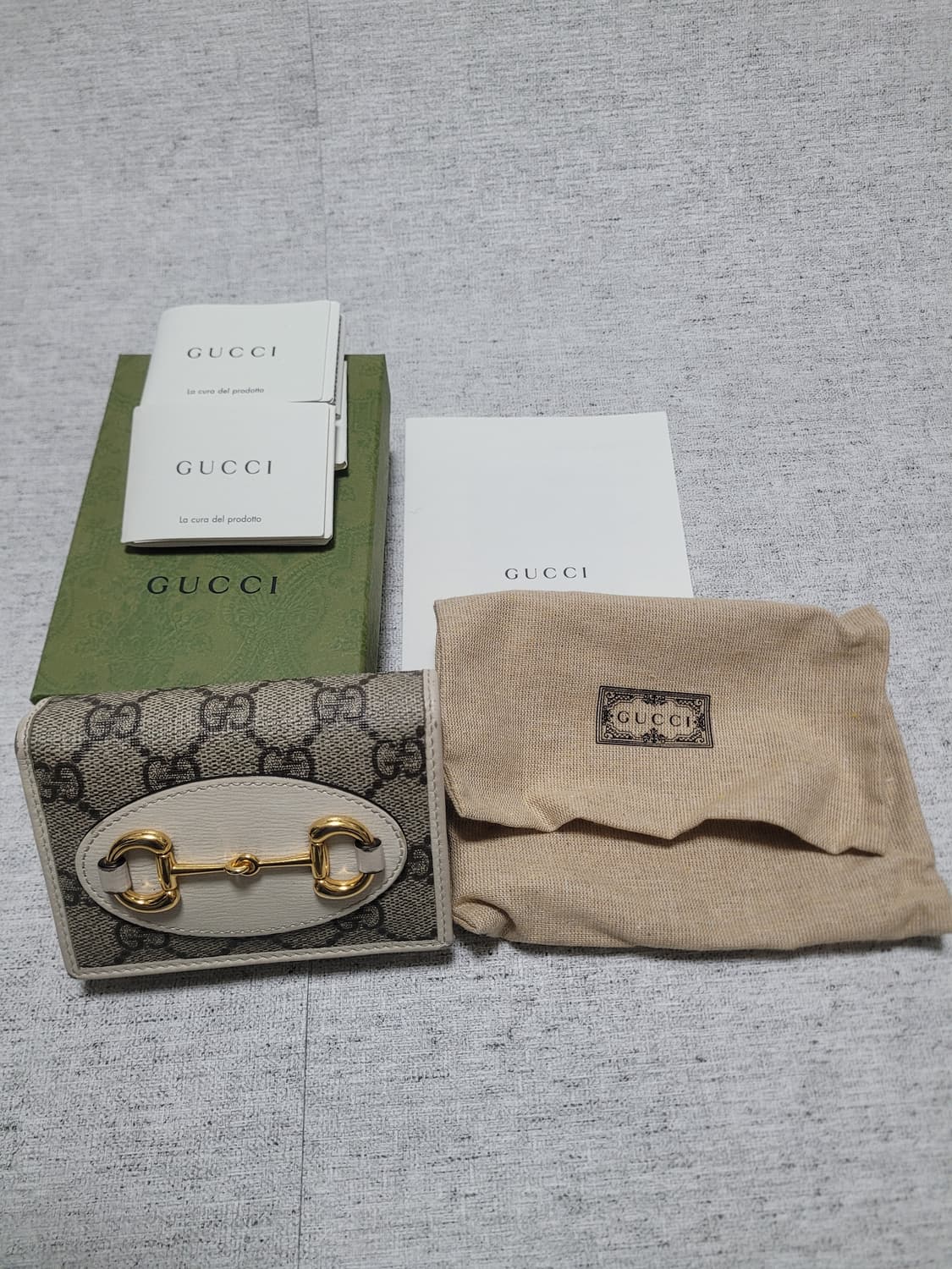 구찌 홀스빗 1955 GG 카드 지갑 상품이미지2