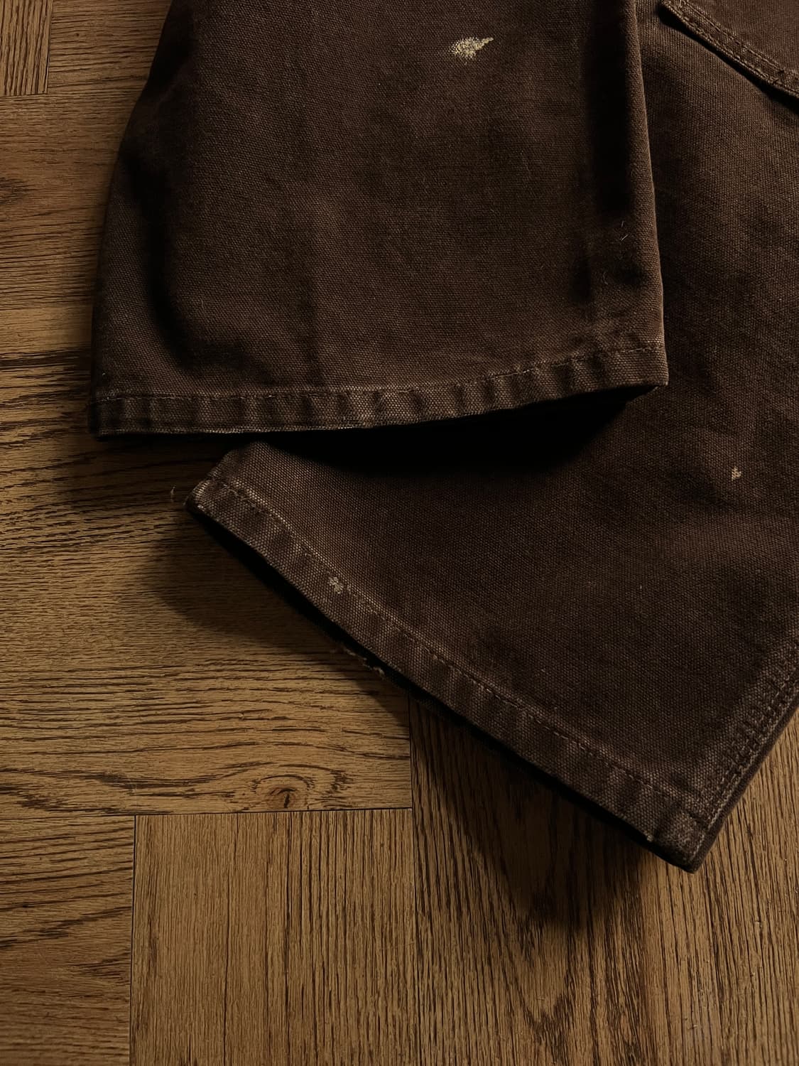 [30]칼하트 USA 빈티지 페인팅 다크브라운 더블니 워크 팬츠 상품이미지6