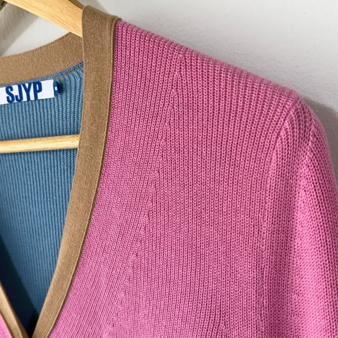 [S] SJYP 컬러블록 니트 가디건 상품이미지6