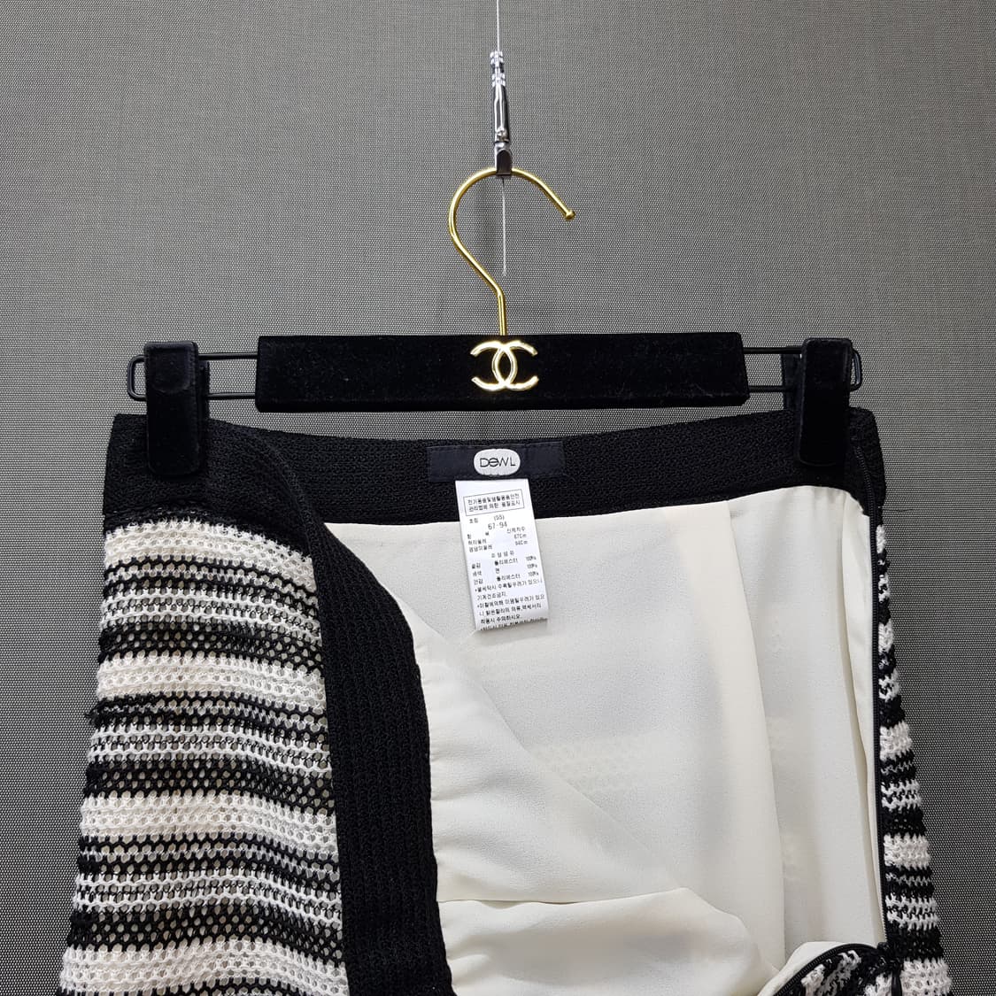 듀엘 2025 크로쉐 스프라이트 니트 스커트 S사이즈 상품이미지3