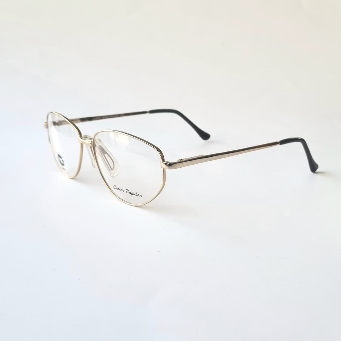 데드스탁 유럽 빈티지 골드 오벌 빅사이즈 안경테 171 상품이미지4