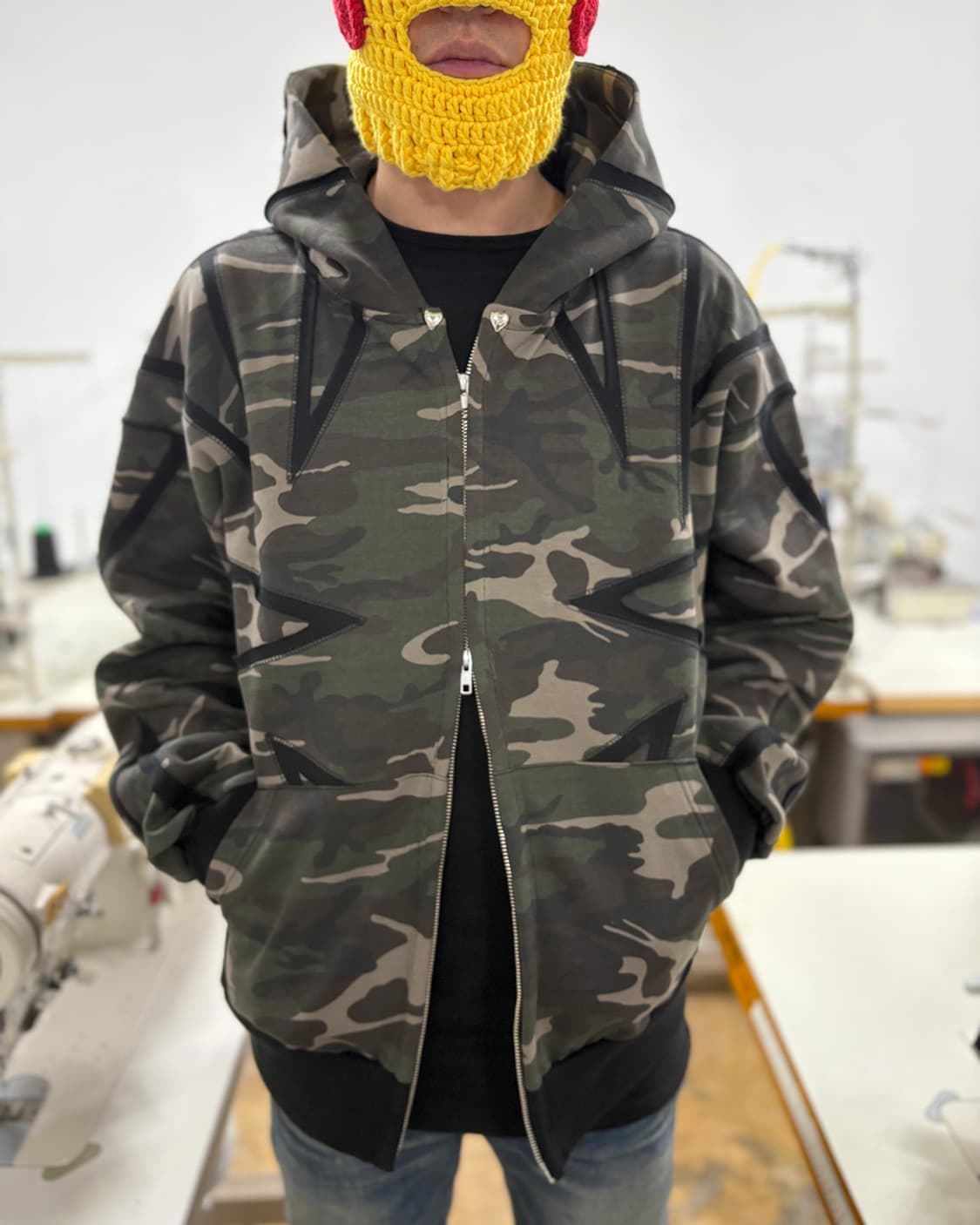 컷로우 밀리터리 패널후디 상품이미지8