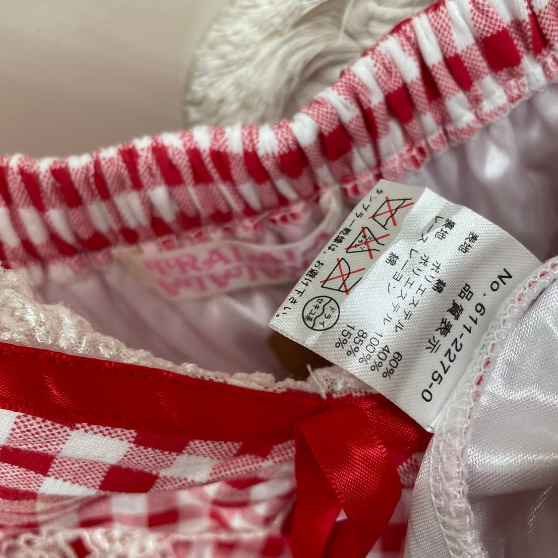 Tralala 트랄라라 체크 반팔 티셔츠 상품이미지5