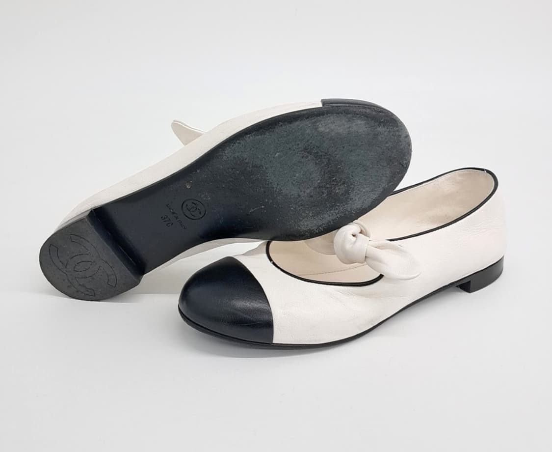 샤넬 발레리나 플랫슈즈 리본 (제니착용) 상품이미지3