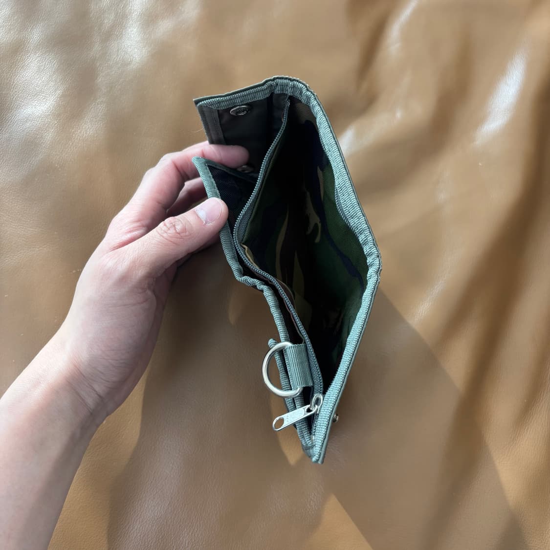 나나미카 노스페이스 퍼플라벨 폴딩 월렛 지갑 카키 카모 상품이미지8