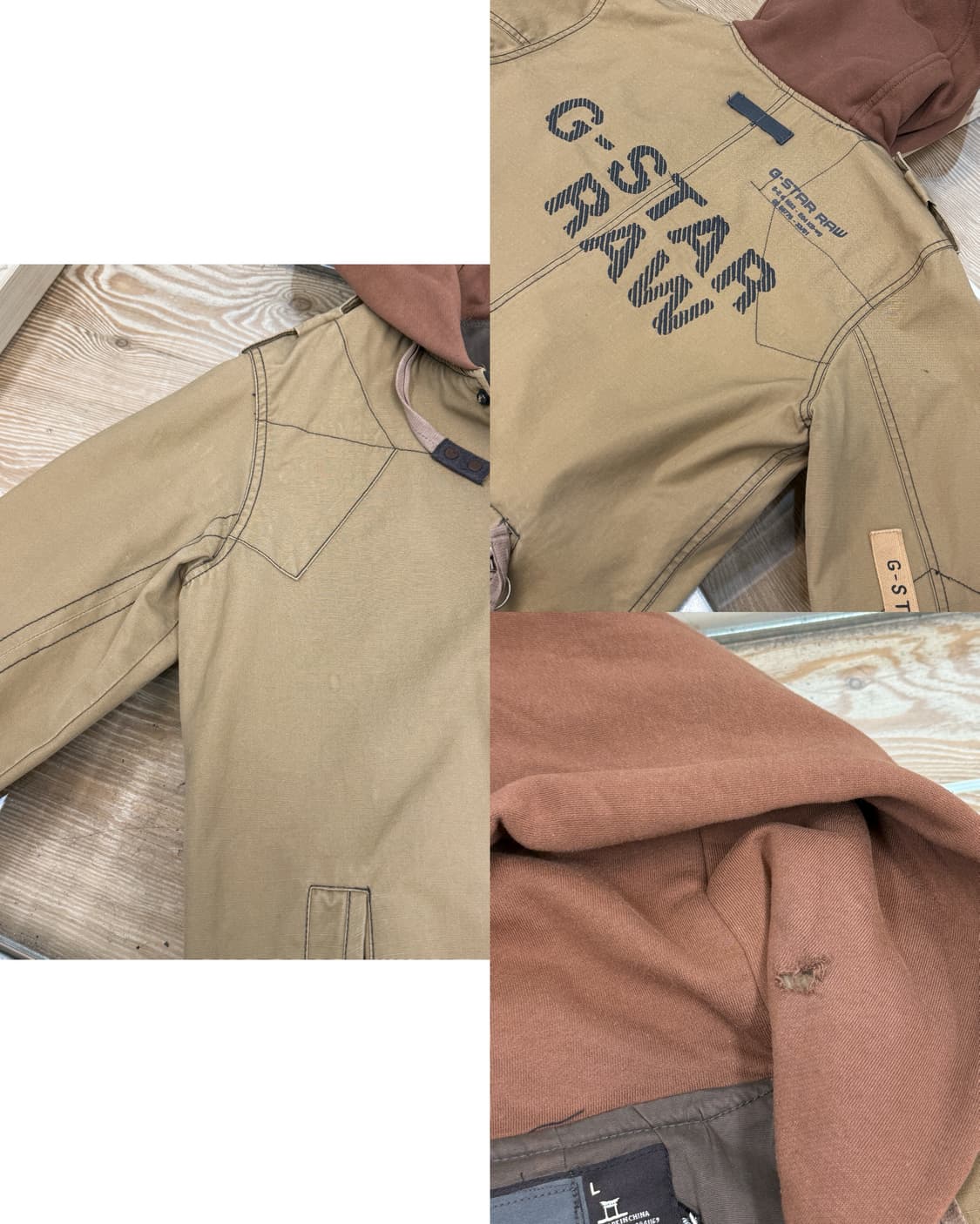 지스타로우 그런지 밀리터리 후드 자켓 상품이미지9