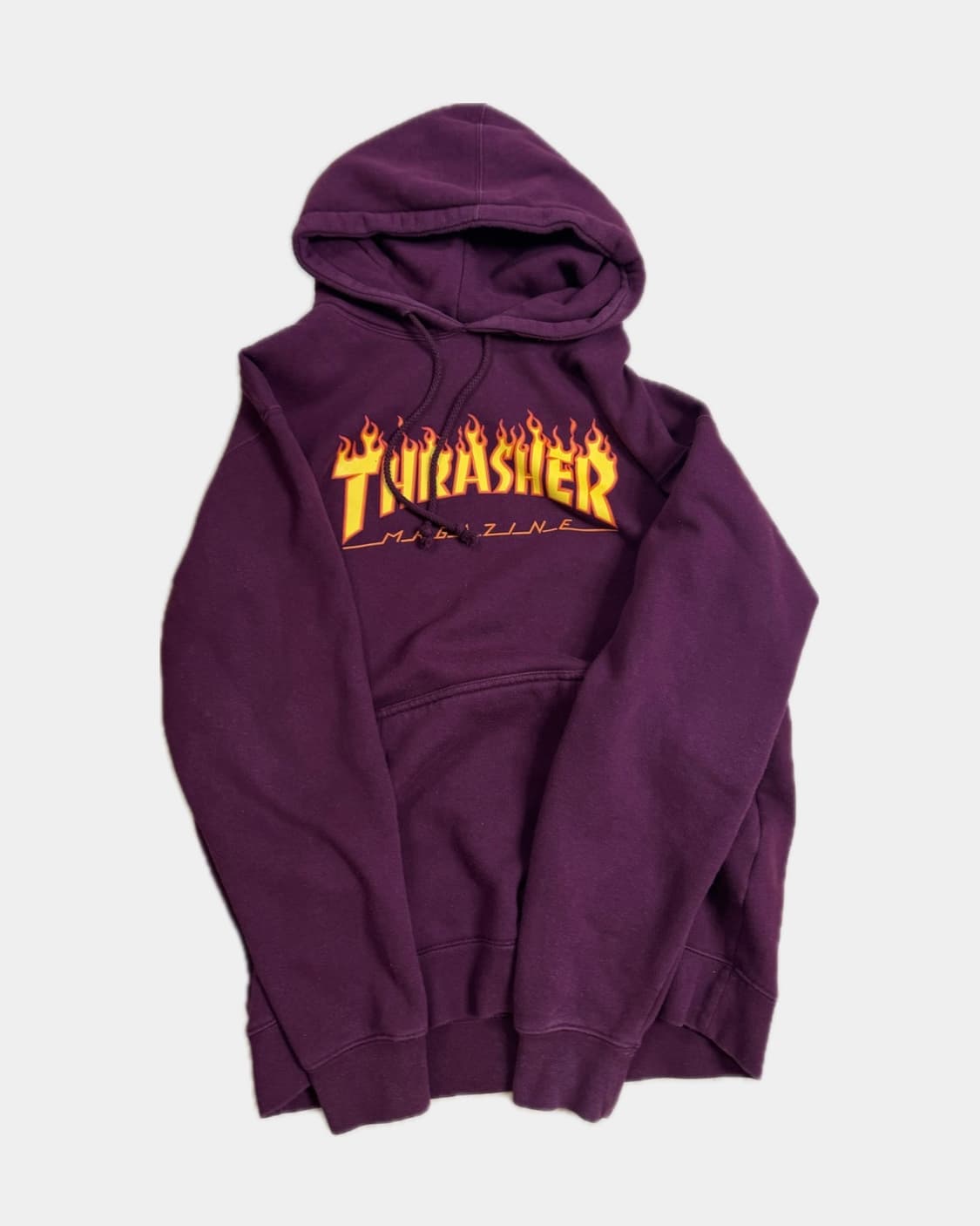 Trasher 버건디 기모 후드티 상품이미지1
