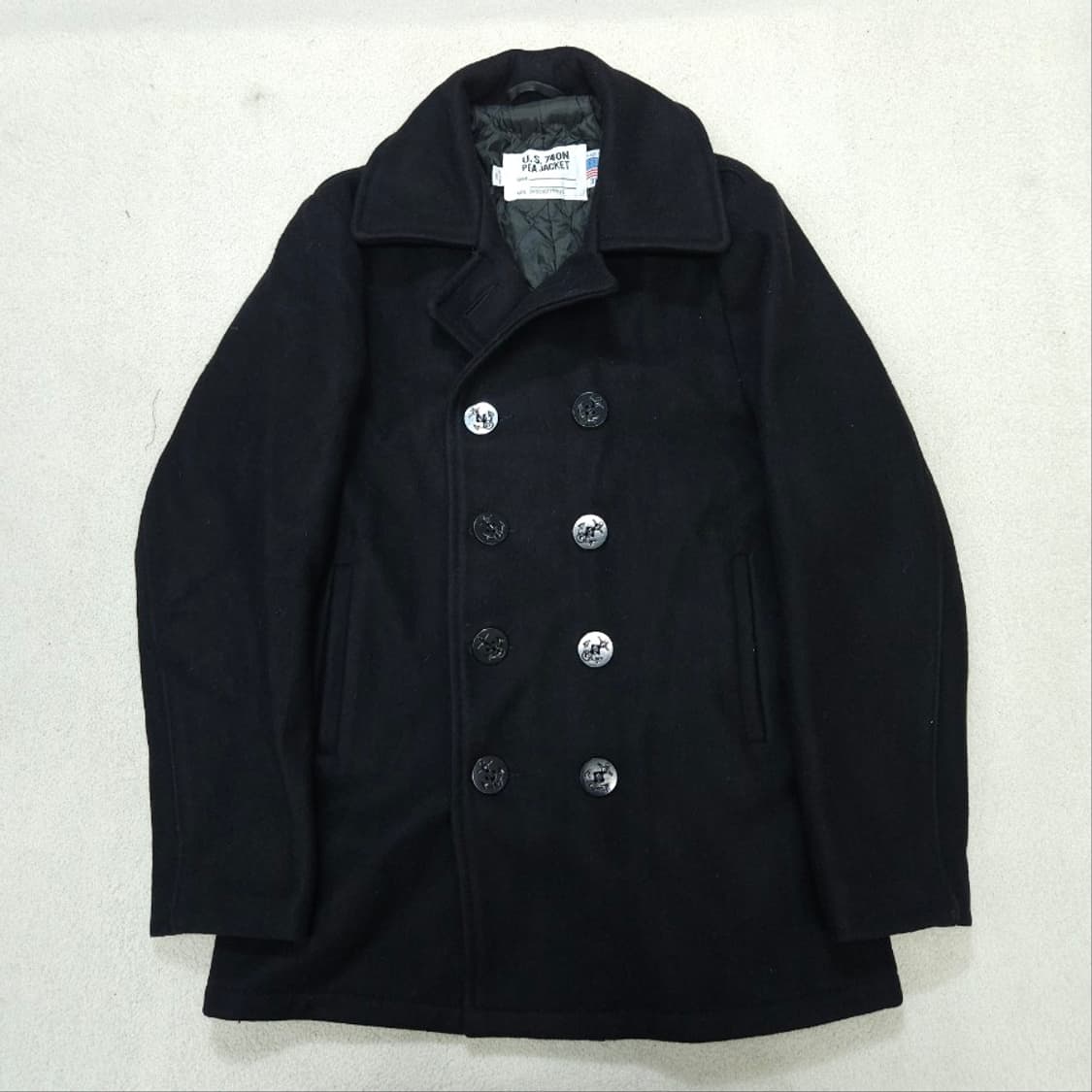 쇼트 740n 피코트 38 블랙 상품이미지1