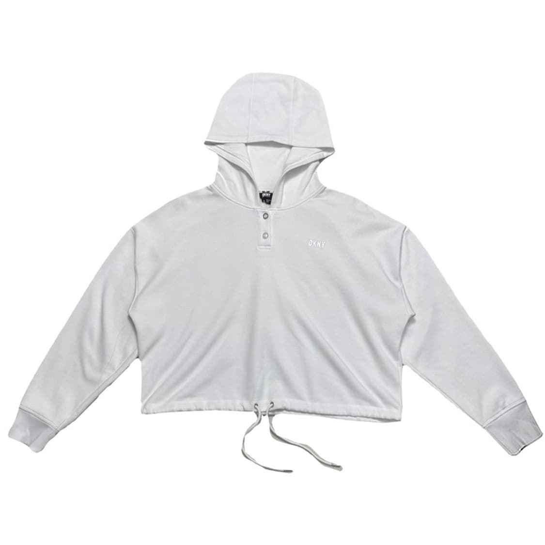 DKNY 크롭 후드티 화이트 XL 상품이미지1