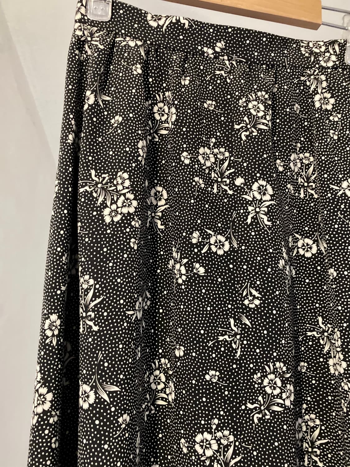 y2k 플라워 스판 미디 플레어 스커트 상품이미지1