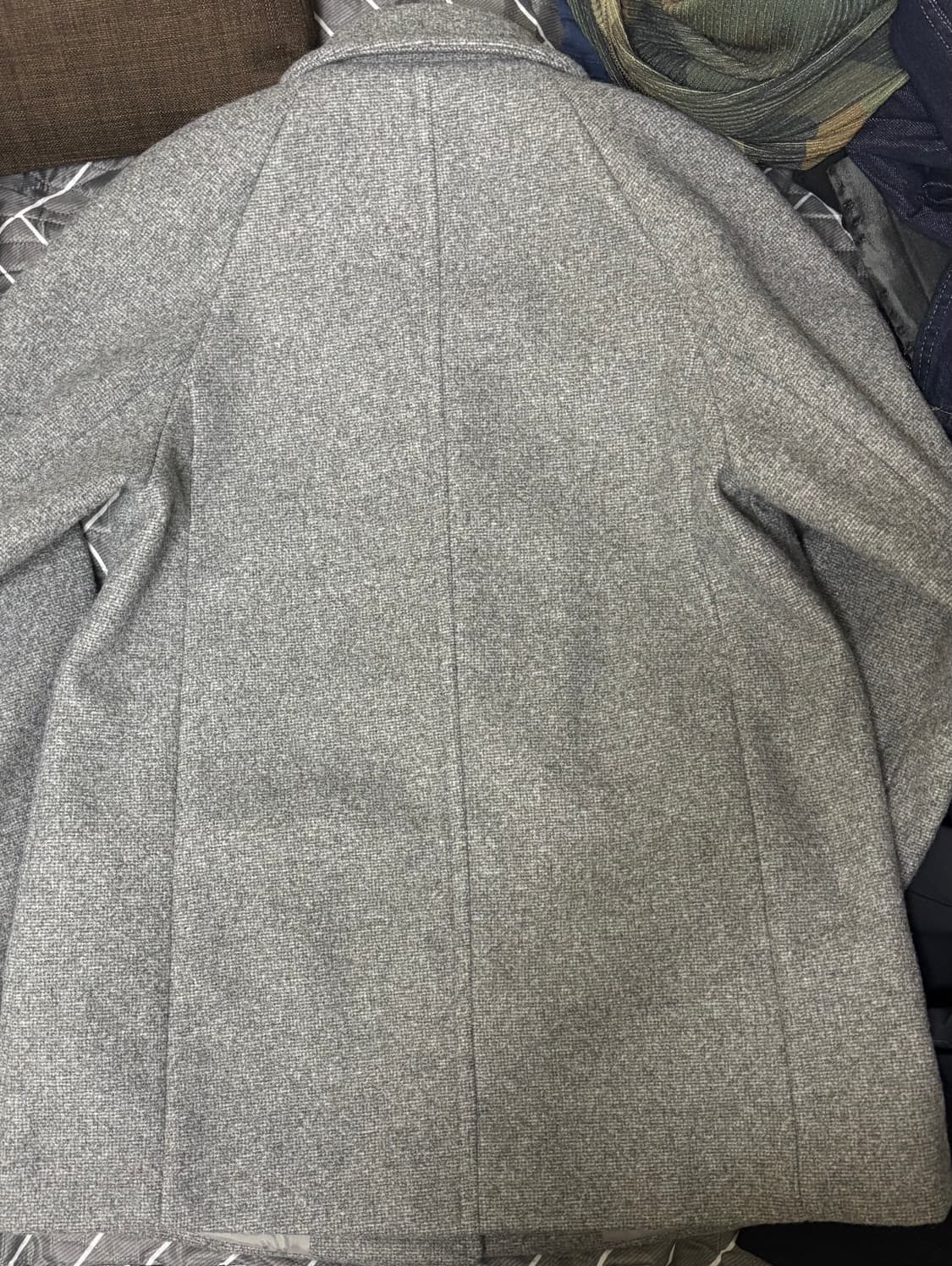 미쏘 울 블랜디드 스탠카라 하프코트 그레이 상품이미지6