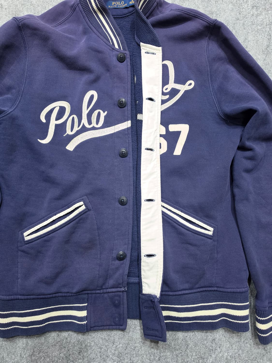 폴로 랄프로렌 RL 67 베이스볼 빈티지 바시티 자켓 M 상품이미지9